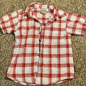 Boys Carter’s button up shirt - plaid